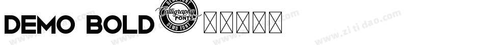 Demo Bold字体转换